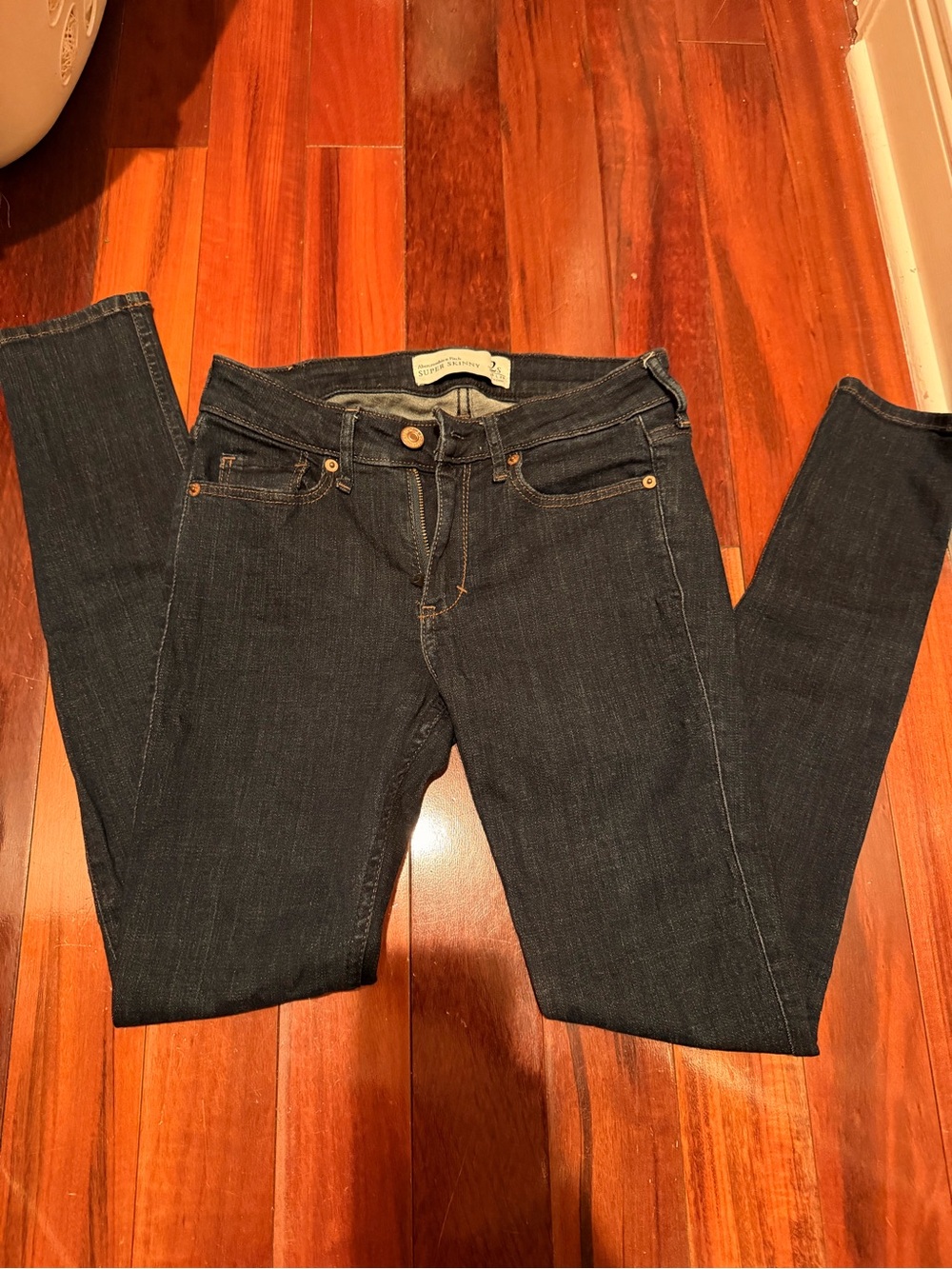 Abercrombie & Fitch Dark Indigo Super Skinny Jeans 2S W 26 L 29